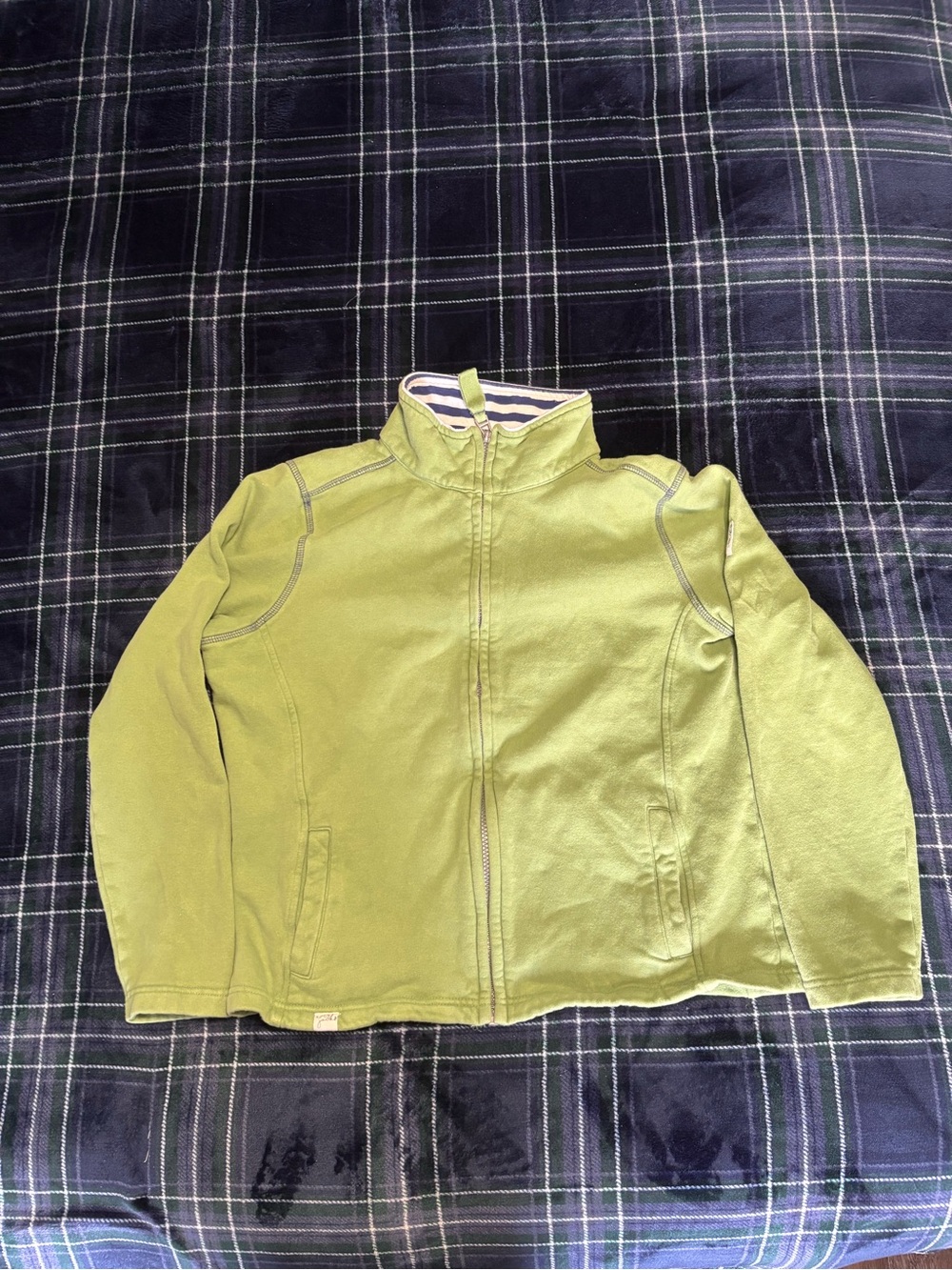 Lazy Jacks green jacket. Photos with measurements show the color the best!Size 8